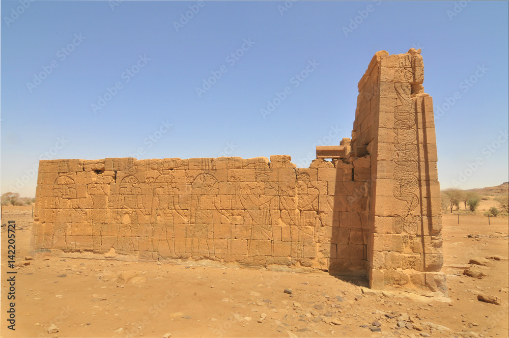 Naqa or Naga'a  -  a ruined ancient city of the Kushitic Kingdom of Meroë in modern-day Sudan
