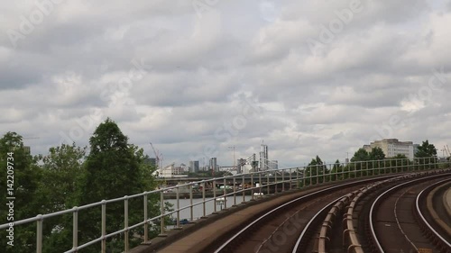 Beckton to Tower Hill station by train in London, United Kingdom photo