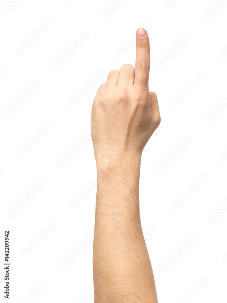 Counting hand sign isolated on white Counting hand sign isolated on white