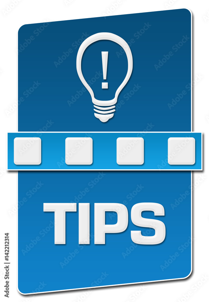 Tips Blue Separator Vertical Tips Blue Separator Vertical