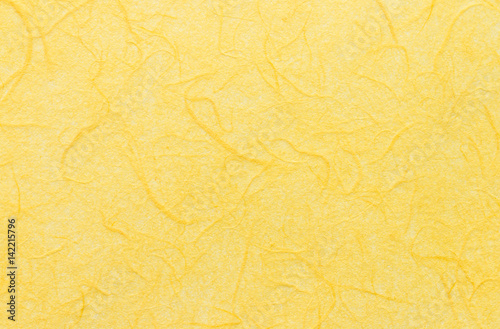 Pattern of yellow mulberry paper texture.