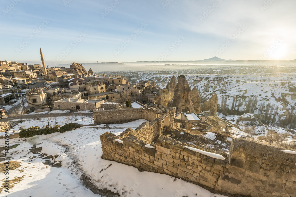 Uçhisar village in Cappadocia, Turkey