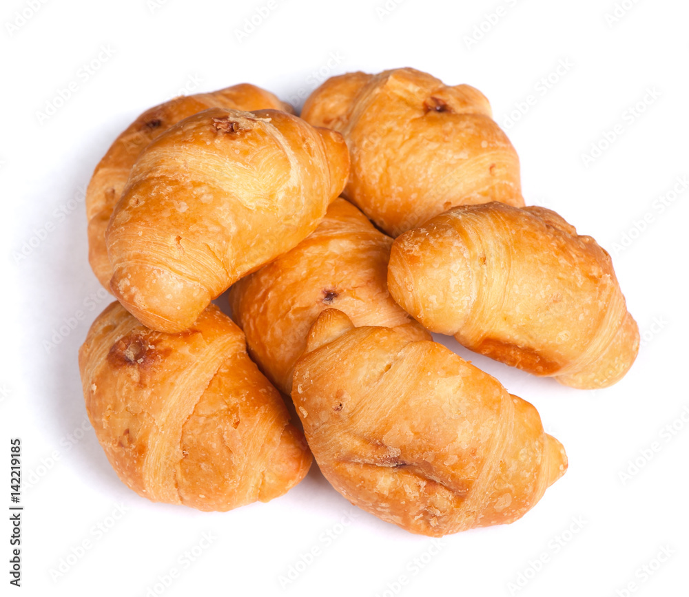 Heap of small croissant