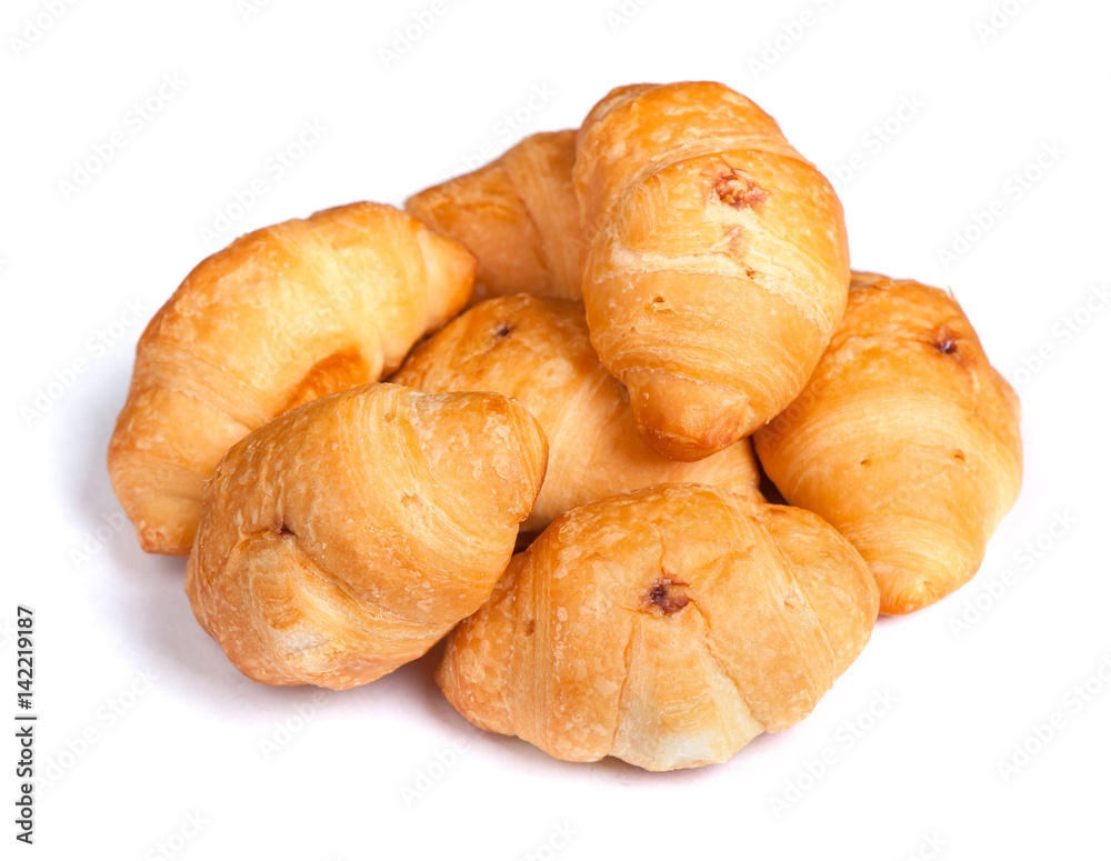 Heap of small croissant