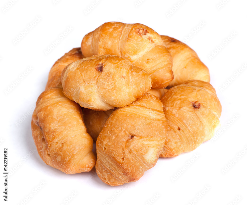 Heap of small croissant
