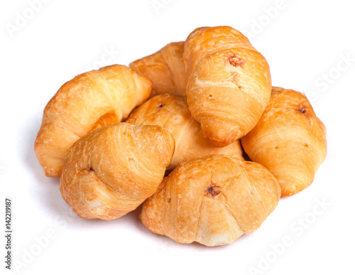 Heap of small croissant
