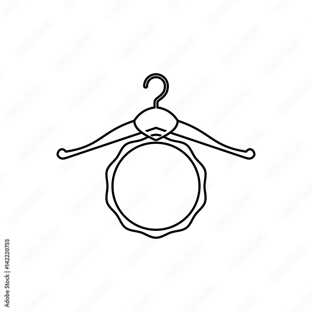 Fashion hanger symbol icon vector illustration graphic design Stock