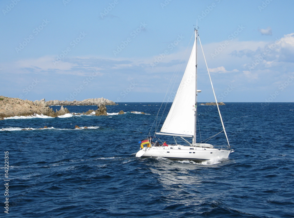 Fototapeta premium Sail Away - Sardinia - Italy