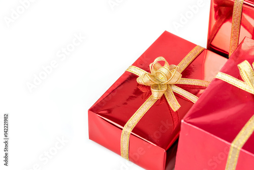 gift boxes on white background © pigprox