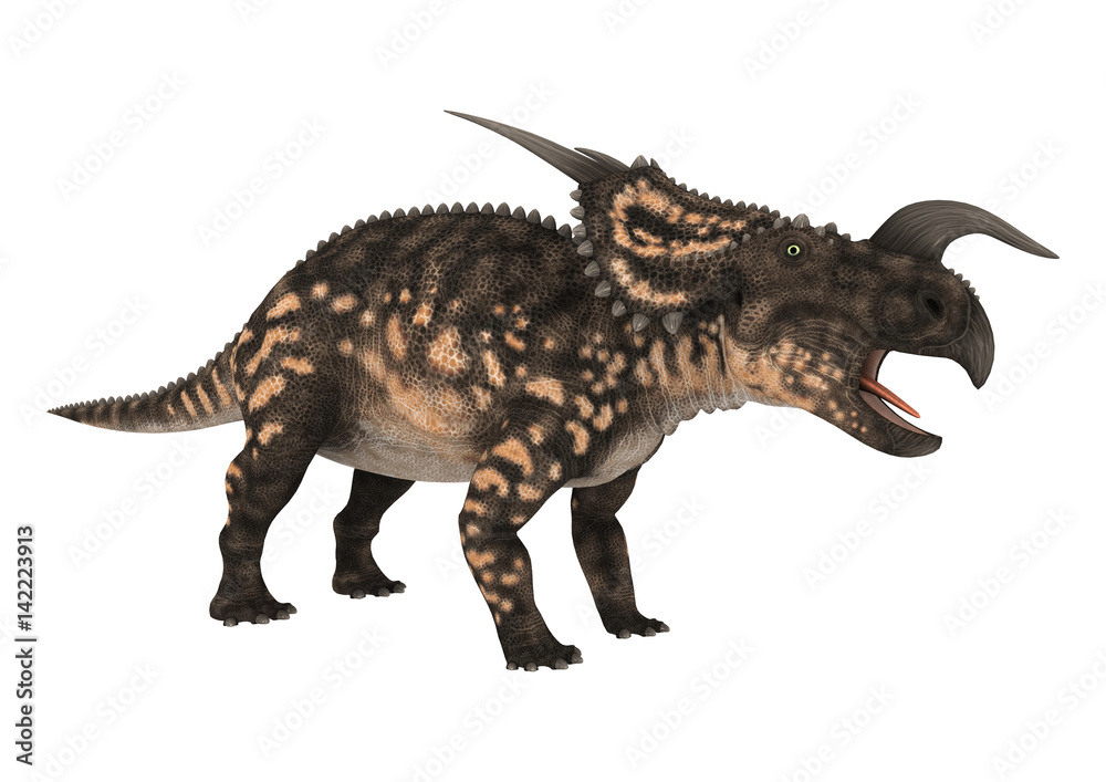 Fototapeta premium 3D Rendering Dinosaur Einiosaurus on White