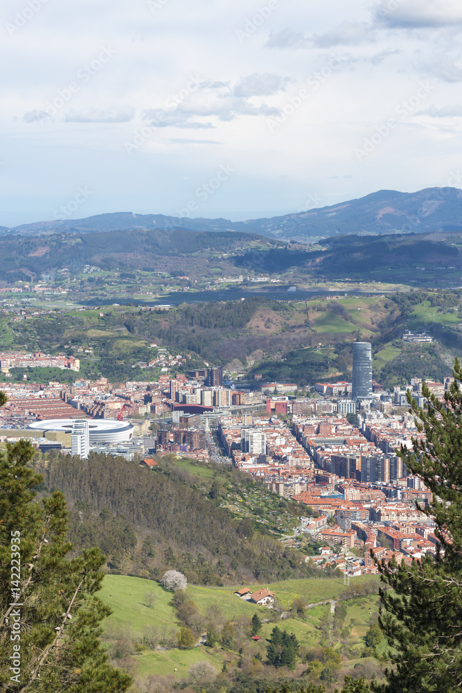 Bilbao cityscape.