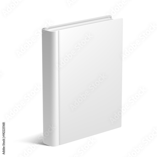 Empty White Book Template