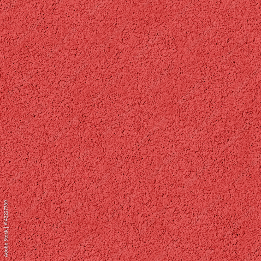Fototapeta premium Red plaster wall seamless texture