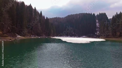 Aerial View of Scropoasa Lake
 photo