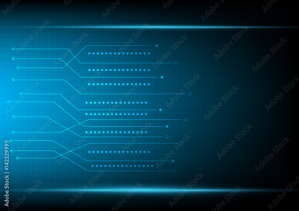Abstract futuristic data and technology background. Linear pattern and high technnology concept.