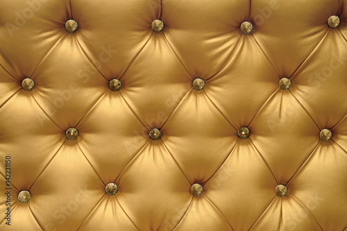 Golden leather background, vintage texture.