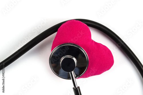 Medical stethoscope isolated