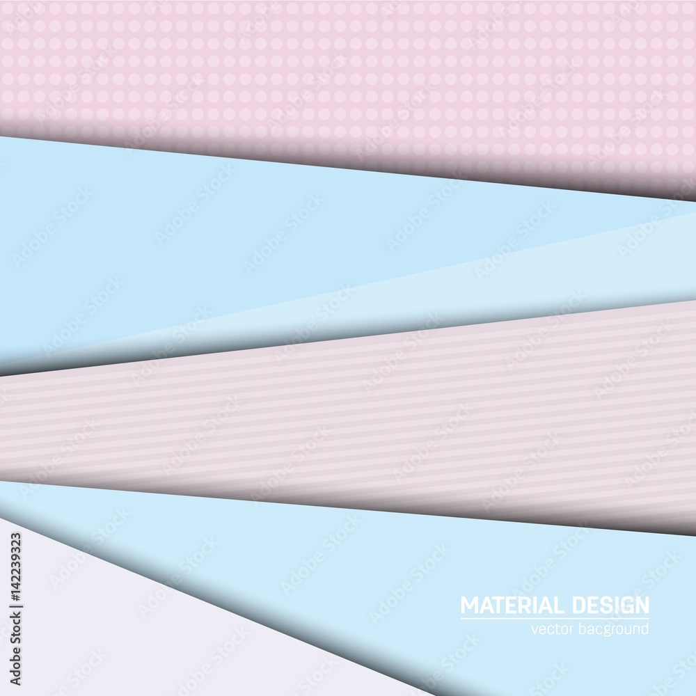 Vector material design background. Abstract creative concept layout ...