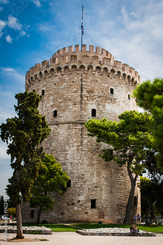 Obraz na płótnie Greece, Thessaloniki, about july 2015, The White Tower w salonie