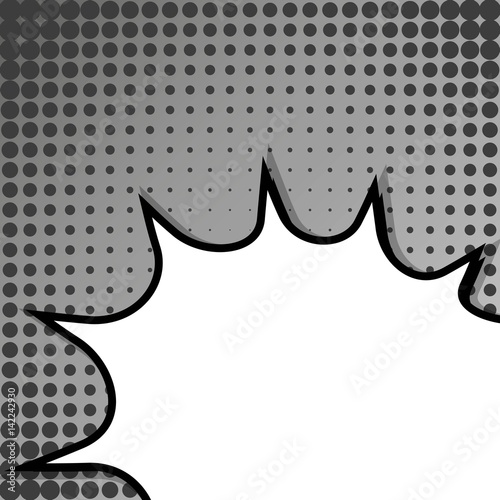 Abstract creative concept vector comic pop art style blank, layout template with clouds beams and isolated dots background. For sale banner, empty speech bubble set, illustration halftone book design.