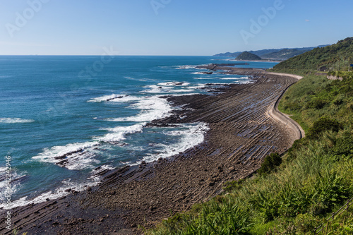 Nichinan coastline from Phoenix, viewpoint in Miyazaki, Kyushu, Japan