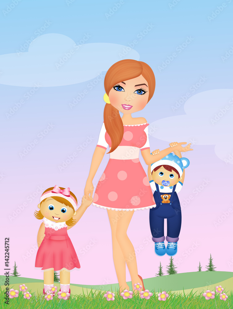 mother and children mother and children