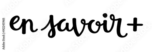 Icône Web Vecteur "EN SAVOIR +"