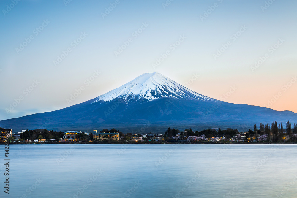 Mount Fuji at Kawaguchi lake, Japan