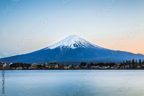Mount Fuji at Kawaguchi lake, Japan