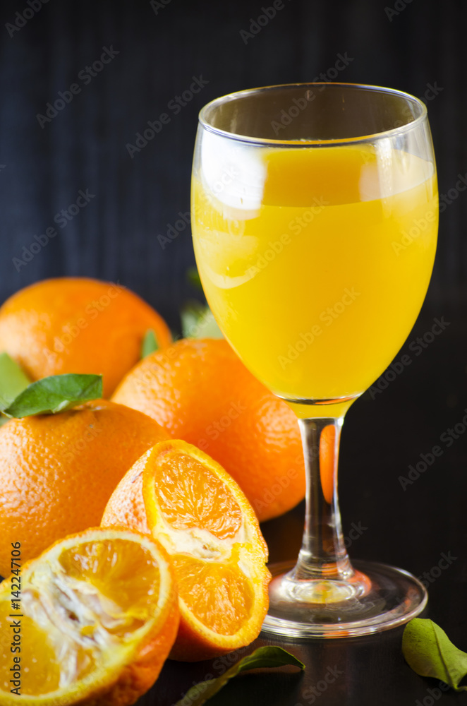 Natural fresh tangerine juice Photos Adobe Stock