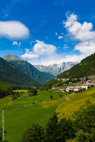 A beautiful summer day in the Swiss Alps