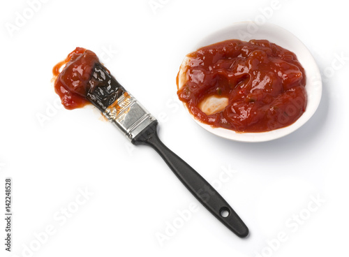  sauce and basting brush