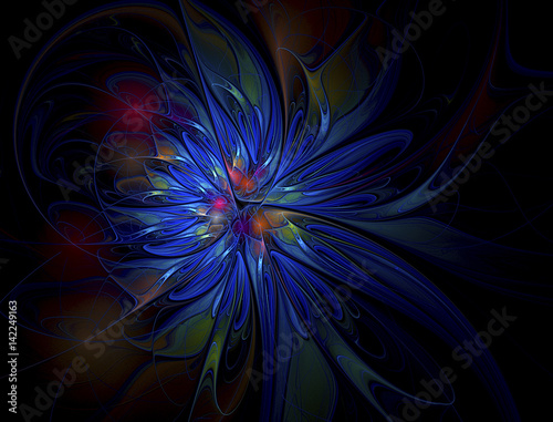 Abstract fractal image photo