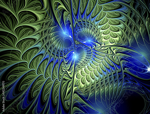 Abstract fractal image photo