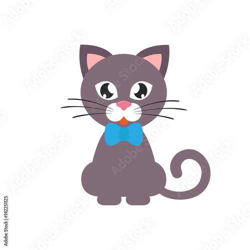cartoon cat with tie
