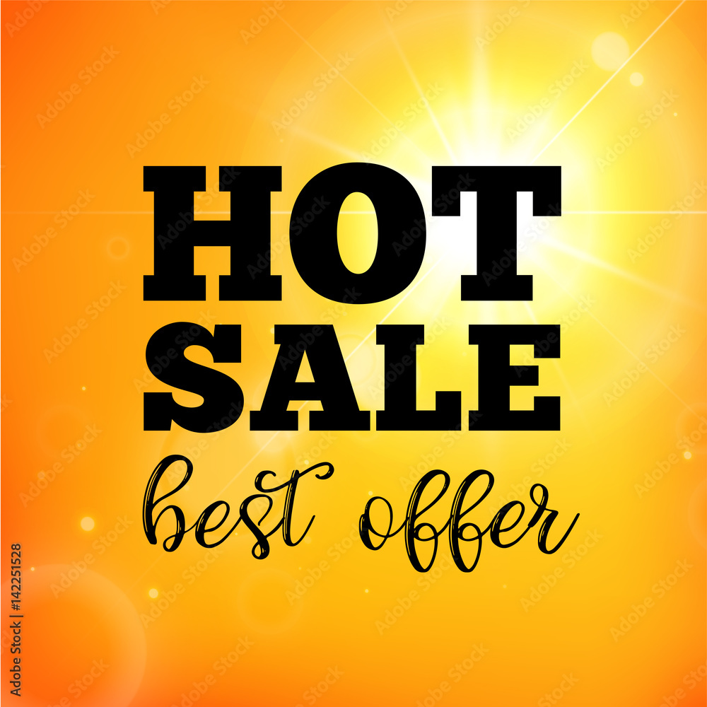 Naklejka premium Summer Sale banner. Vector illustration