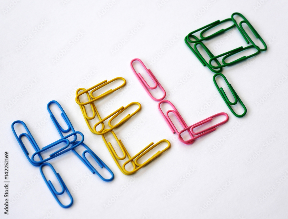 Colorful paper clips