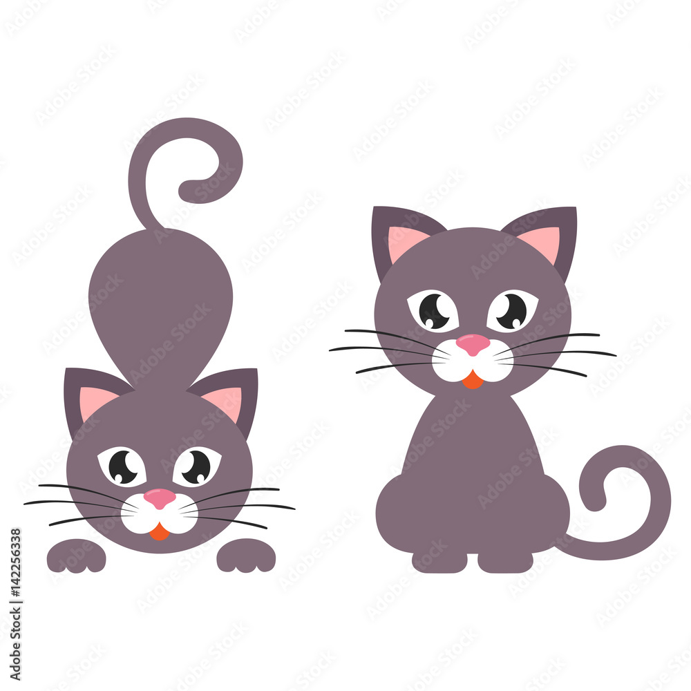 cartoon cat set cartoon cat set