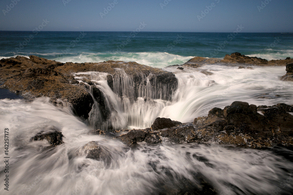 Water Spout Thors Well Oregon Coast