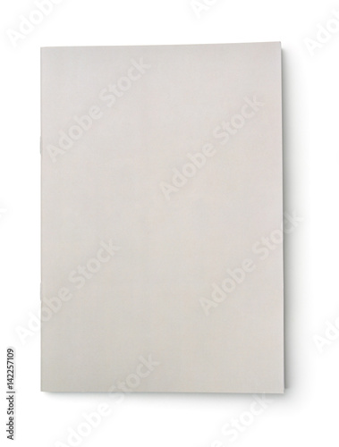 Blank grey brochure cover