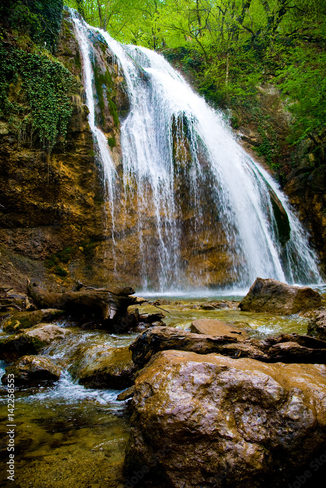 Waterfall in Crimea Waterfall in Crimea