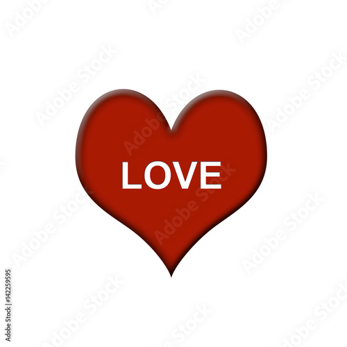 Herz Button - Liebessymbol