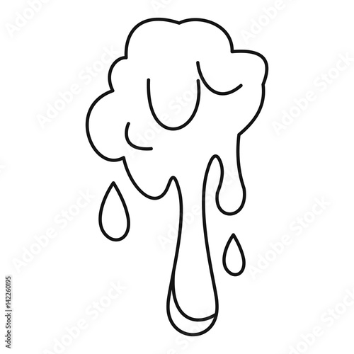 Slime spot icon, outline style