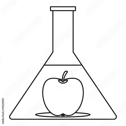 GMO food concept icon, outline style