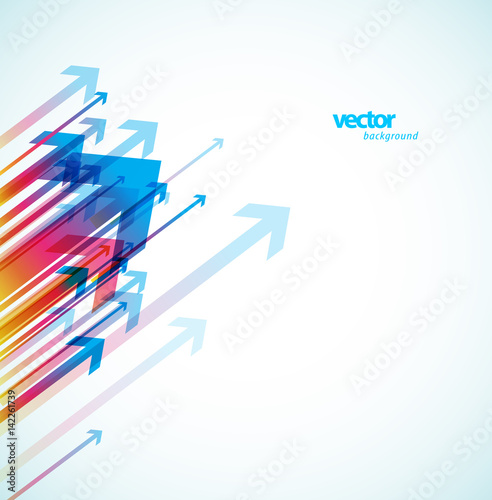 Abstract colorful arrows background wallpaper.