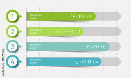 Modern 3d chart, graph. Template for diagram, presentation and chart. Infographics elements. Vector