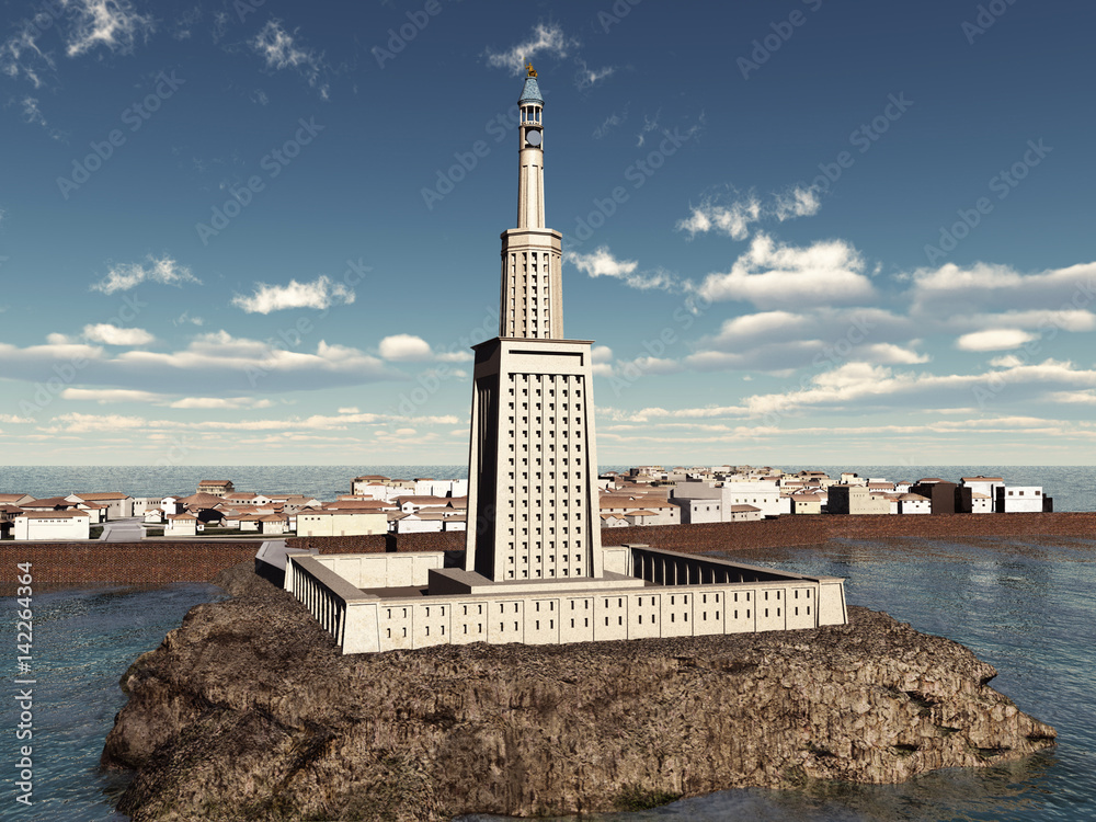 Faro de Alejandría Stock Illustration Adobe Stock Faro de Alejandría Stock Illustration Adobe Stock