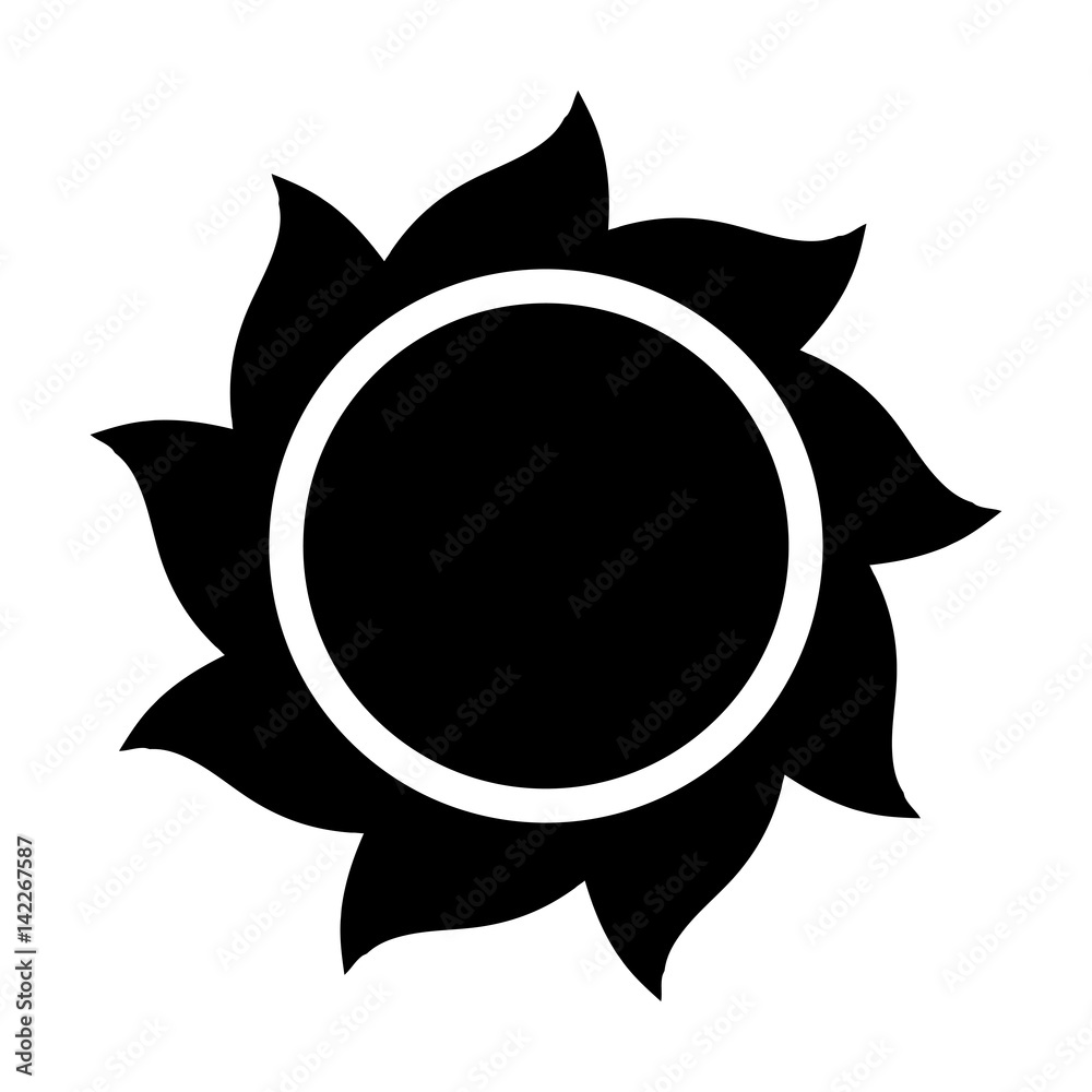 sun silhouette vector symbol icon design. sun silhouette vector symbol icon design.