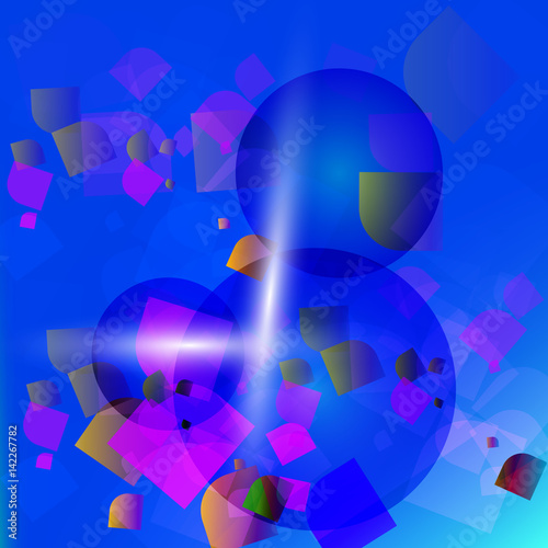 Vector background of light figures. Colorful background.