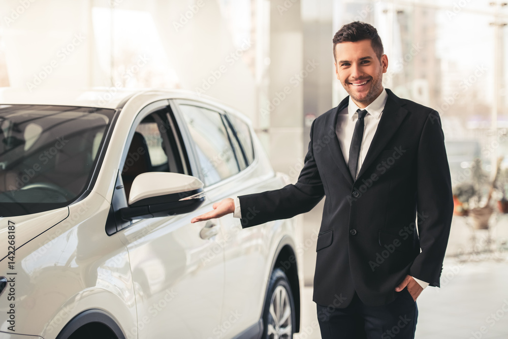 Visiting car dealership Visiting car dealership